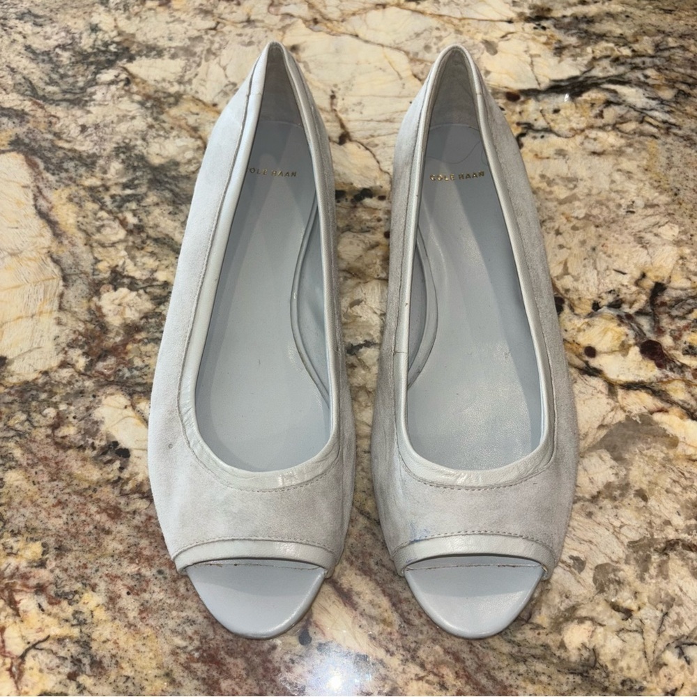 Cole Haan Gray/Blue Loafers Comfortable Flats